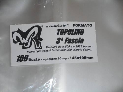 100 buste topolino 3a - 100, wr